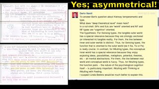 KEIRSEY Why the irky Asymmetry in Temperament amp Interaction Style Answers given [upl. by Riehl]