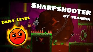 quotSharpshooterquot by seannnn Daily Level  Geometry Dash 22 [upl. by Irrej]