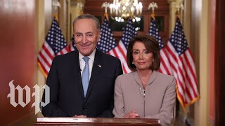 Schumer and Pelosis full response to Trumps border address [upl. by Nitsyrk873]