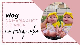 vlog no parquinho da Maria Alice e Bianca  baby nova [upl. by Huppert]