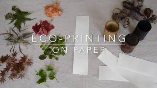 Ecoprinting on paper tutorial how to ecoprint with a rusty can [upl. by Halfdan]