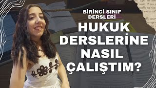 HUKUK DERSLERİNE NASIL ÇALIŞTIM NELERE DİKKAT ETMELİYİZ  Hukuk 1 Sınıf Dersleri [upl. by Lexi]