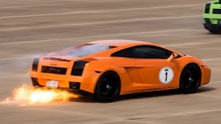 Lambo on FIRE at over 200 MPH [upl. by Zenobia]