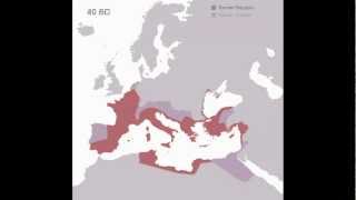 Animated History of the Roman Empire 510 BC  1453 AD [upl. by Ylecara]