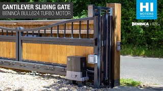 Cantilever Sliding Gate Installation powered by the Benincà BULL624 Turbo Sliding Gate Motor [upl. by Anesusa]