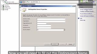 Generate CSR for Windows Server 2008 and IIS 7 [upl. by Daryn]