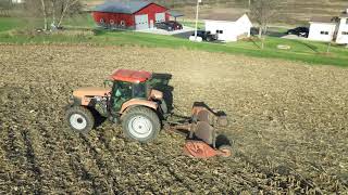 Done With Corn Silage Chopping Corn Stalks For Corn Fodder [upl. by Llerdnam]