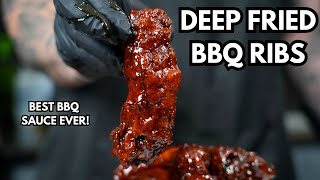 How To Make Deep Fried BBQ Ribs [upl. by Bernhard]