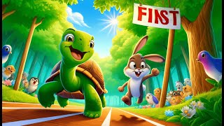 Title 🐢 The Wise Tortoise amp The Hasty Hare 🐰  A Bedtime Tale of Patience  KidsStories [upl. by Linn]