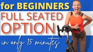 15 minute HIIT Indoor Cycling for BEGINNERS [upl. by Ecnerat77]