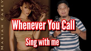 Whenever You Call  Brian McKnight and Mariah Carey Karaoke Male Part Only [upl. by Adlev811]