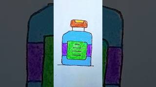 Ink bottle drawing for beginners bottle drawing shorts trending [upl. by Reynolds]