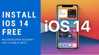 Install iOS 14 Free No Developer Account required [upl. by Hayn915]