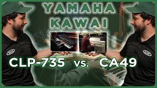 Can you Hear and Feel the Difference Yamaha CLP735 vs Kawai CA49 [upl. by Joappa]