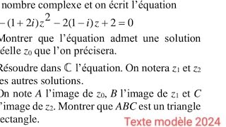 Correction ComplexeTexte modèle 2024💫📚🔥SMP [upl. by Adiahs]