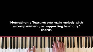 Monophonic Homophonic Polyphonic Texture [upl. by Ahsier871]