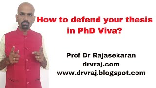 How to defend thesis in PhD viva [upl. by Seto]