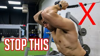 How to PROPERLY Overhead Cable Tricep Extension  Fix Your Tricep Extension Form NOW [upl. by Windham]