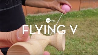 Kendama USA  Trick Tutorial  Intermediate  Flying V [upl. by Lokim]