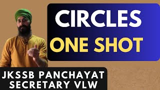 CIRCLES  ONE SHOT  JKSSB PANCHAYAT SECRETARY VLW  QUICK REVISION [upl. by Sophia]