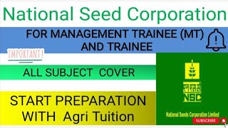 National Seed Corporation Class3 NSCCWCCGRAEO Imp Mcq [upl. by Nami]