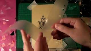 Embossing with Acrylic Paint Technique [upl. by Atinahs]