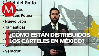 Así están distribuidos los cárteles de la droga en México [upl. by Tempest]