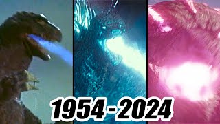 Evolution of GODZILLA atomic breath  19542024 [upl. by Fields]