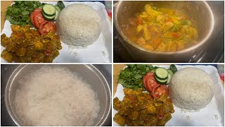 COCONUT RICE WITH CHICKEN CURRY BARIIS NARJIIN IYO CHICKEN CURRY [upl. by Atonsah820]