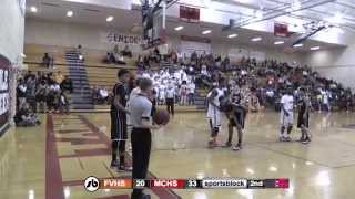 FuquayVarina vs MCHS Boys Basketball 02132015 [upl. by Alexandros179]