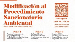 Webinar  Modificación al procedimiento sancionatorio ambiental [upl. by Ativel570]