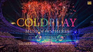 4K Coldplay  Music of The Spheres Live in Jakarta 2023  4K60 Full Concert FanCam [upl. by Quill]