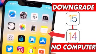 How to Downgrade iOS 15 to 14 Without Computer  Downgrade iOS 161514 No Computer [upl. by Annagroeg]