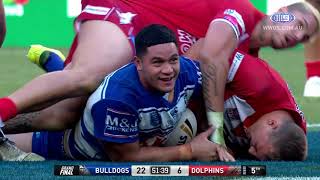 NRL Highlights CanterburyBankstown Bulldogs v Redcliffe Dolphins  2018 State Championship [upl. by Nosauq479]