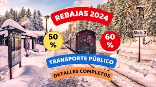 Rebajas para todo el 2024 en el transporte público [upl. by Lindi]