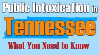 Knowledge Vault Public Intoxication in Tennessee [upl. by Nanis939]