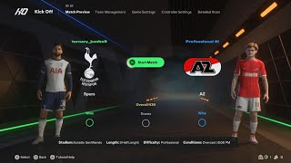 Tottenham vs AZ Alkmaar⚽Europa League  2024 2025⚽My Predictions⚽Subscribe if you like🙏✌️ [upl. by Eelesor]