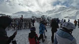 4K Pov Skiing Whistler Blackcomb using DJI Osmo Action 4 Horizontal Balance Stabilization [upl. by Lyrradal]