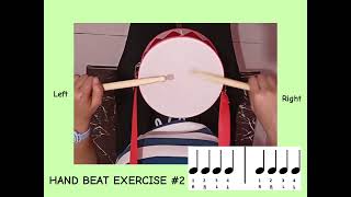 HAND BEAT EXERCISES Drum 🥁 [upl. by Ramon]