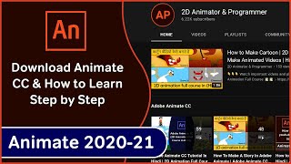 How to Download Adobe Animate CC  Learn Step by Step 2D Animation  How to Make a Cartoon in Hindi [upl. by Ayrotal]