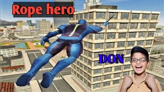 Rope hero 🎮 I play rope hero game videos games ropehero viralvideo [upl. by Macguiness]