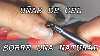 Uñas de Gel sobre uña natural  Tutorial paso a paso [upl. by Aliled956]