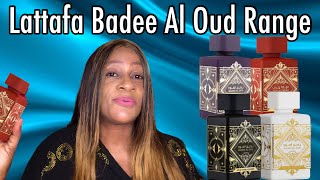 Lattafa Badee Al Oud Perfume Range Review  Oud For Glory  Sublime  Amethyst  Honor amp Glory [upl. by Xuaeb]