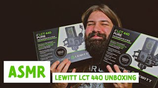 Lewitt LCT 440 Pure Unboxing and Test for ASMR  Soft Spoken Rambles Mic Test Crinkles Binaural [upl. by Omarr]