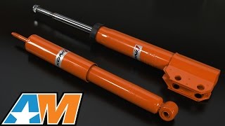 19871993 Mustang KONI STRT Front Strut amp Rear Shock V8 Review [upl. by Eltsyek]