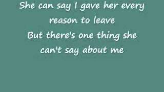 She Cant Say I Didnt Cry Rick Trevino Lyrics [upl. by Hpeseoj109]