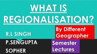 Regionalisation RLSinghReginal classification of India According to Different Geographers [upl. by Anuaf]