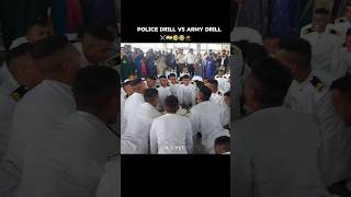 Army drill vs police drill ⚔️army military crpf motivation shorts short jammu ips commando [upl. by Alcinia423]