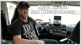 Navigationsgerät mobil am Klemmbrett befestigen  Wohnmobil Technik Tipps [upl. by Aniela]