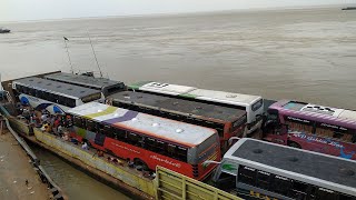 Bangladesh Biggest Ferry Ghat Paturia  Ferry Services Bangladesh  Ferry Ghat Moving [upl. by Asenaj]